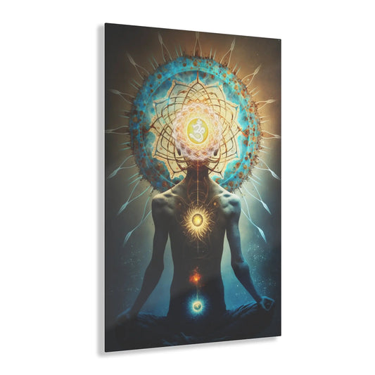 Crown Chakra Transcendence Acrylic Art Printify