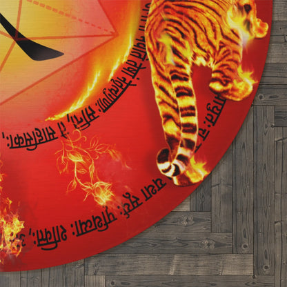 Fire Element Round Rug Printify