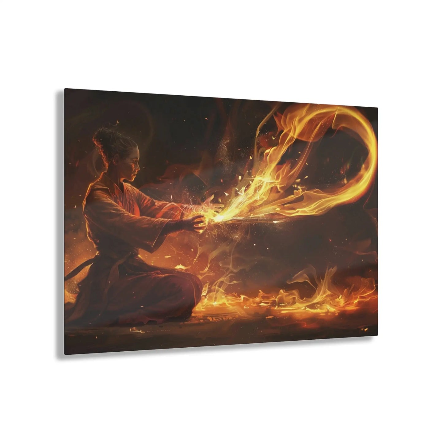 Fire Mastery Acrylic Art Printify