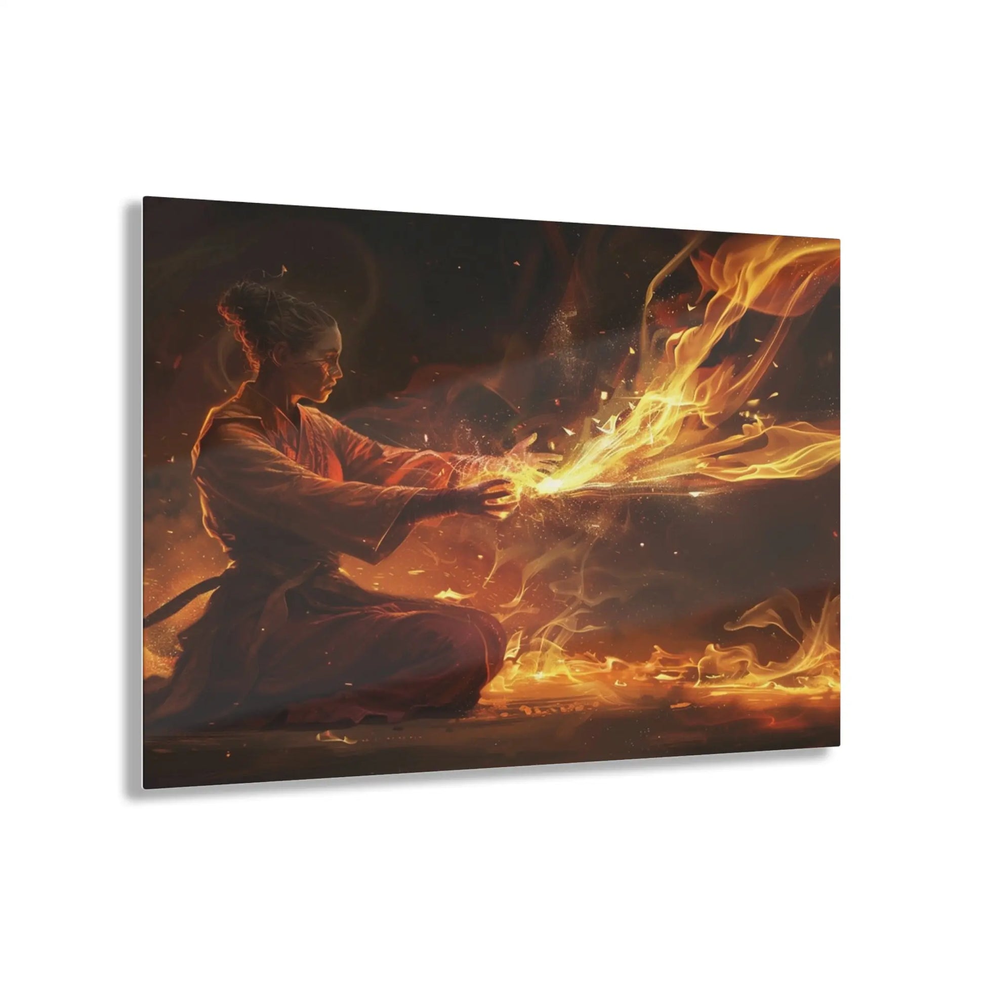 Fire Mastery Acrylic Art Printify