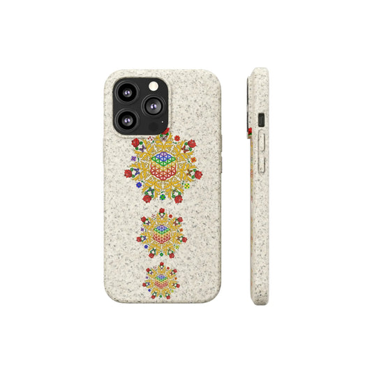 Flower of Life Biodegradable Phone Case Printify