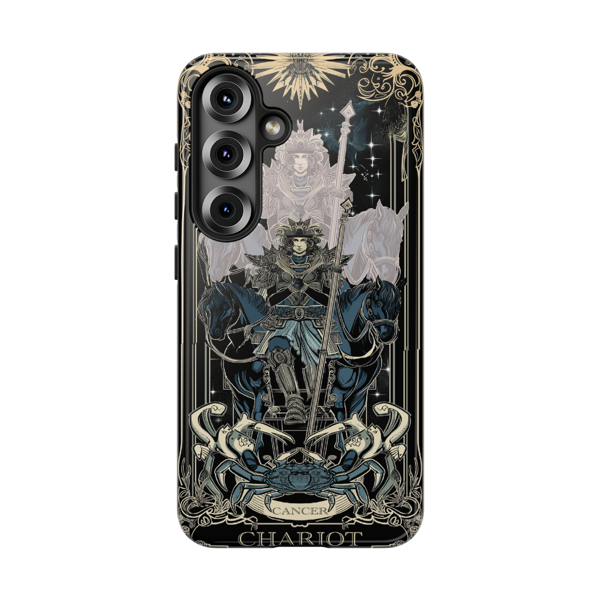 Cancer "The Chariot" Tarot Card Phone Case Samsung Galaxy S25