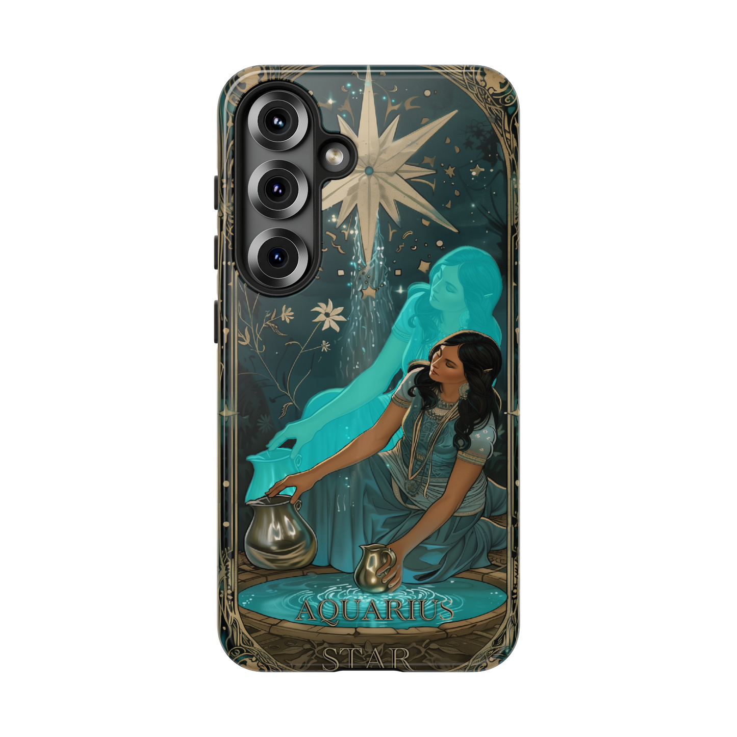 Aquarius "The Star" Tarot Card Phone Case Samsung Galaxy S25