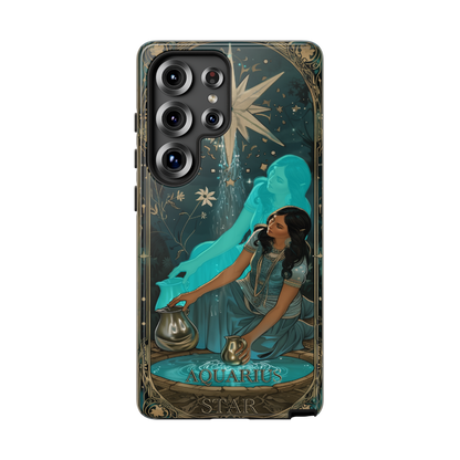 Aquarius "The Star" Tarot Card Phone Case Samsung Galaxy S25 Ultra