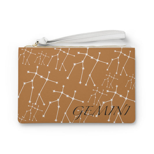 Gemini Vegan Leather Clutch Purse Printify