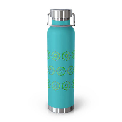 Heart Chakra Copper Vacuum Insulated Bottle, 22oz Printify