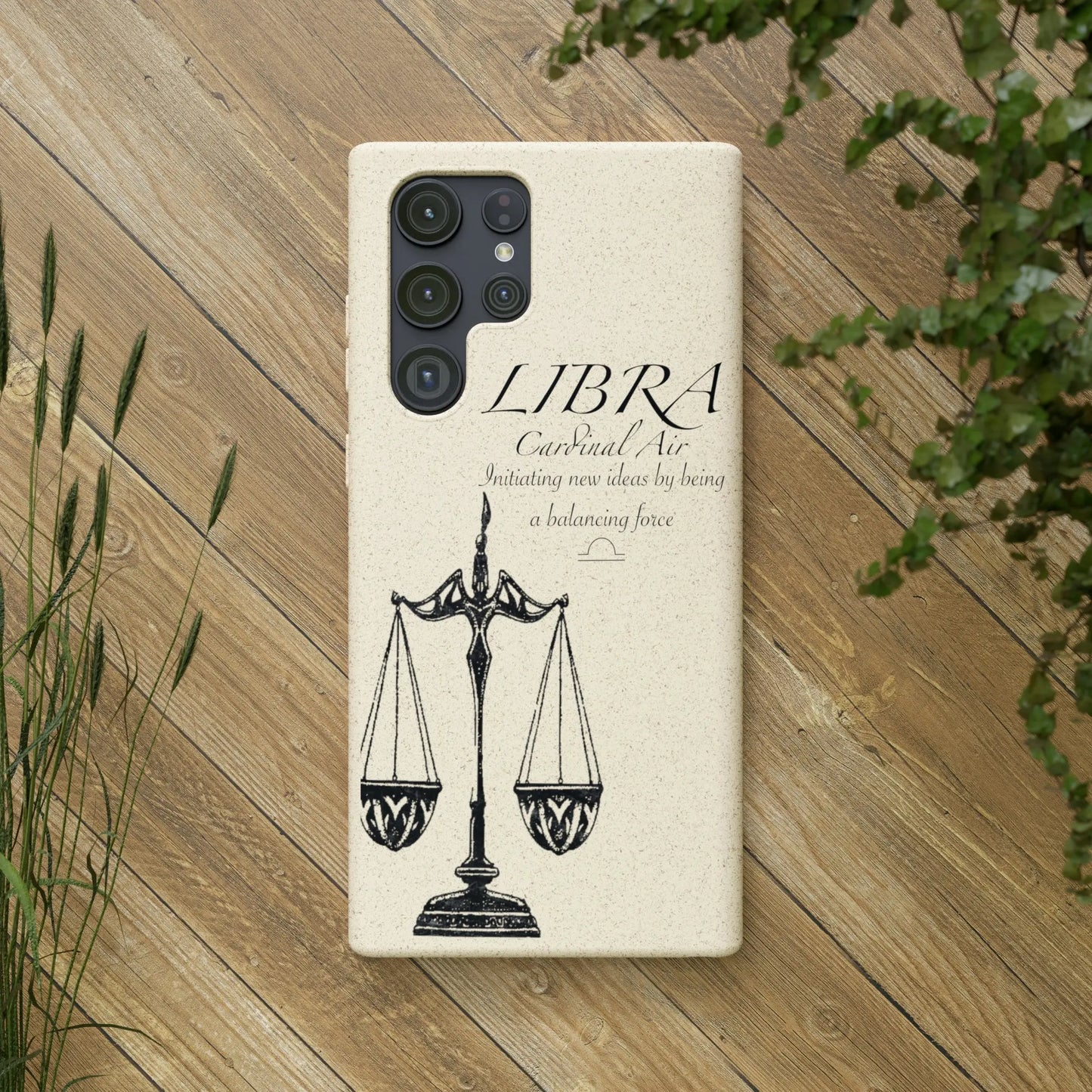 Libra Zodiac Biodegradable Phone Case Printify