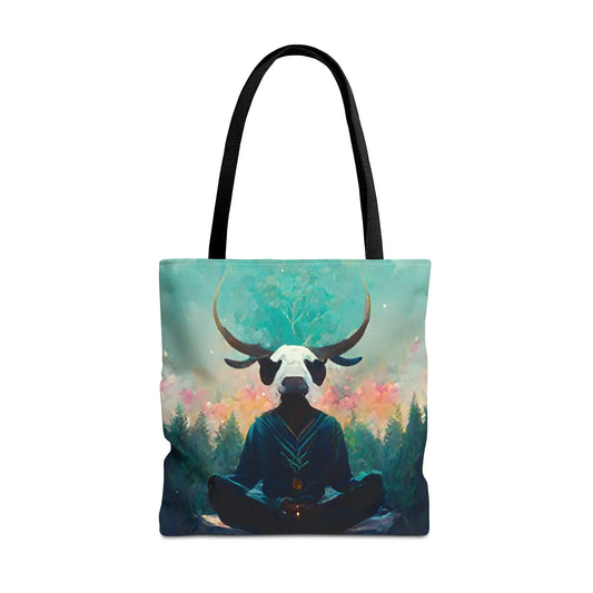 Meditating Taurus Tote Printify