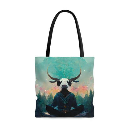 Meditating Taurus Tote Printify