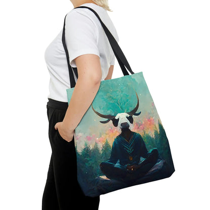 Meditating Taurus Tote Printify