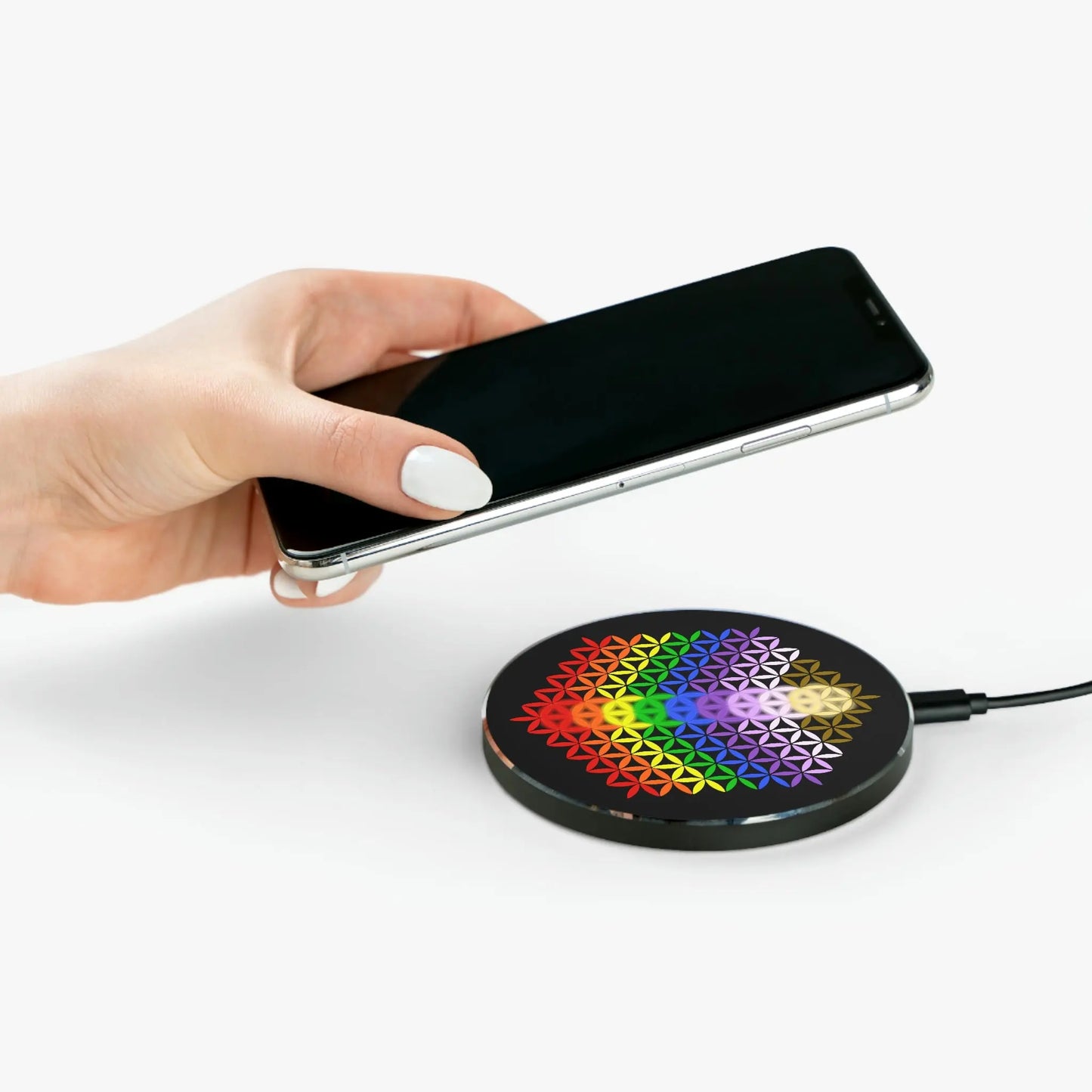 Rainbow of Life Wireless Charger Printify