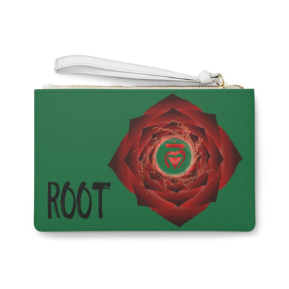 Root Chakra Vegan Leather Clutch Purse Printify