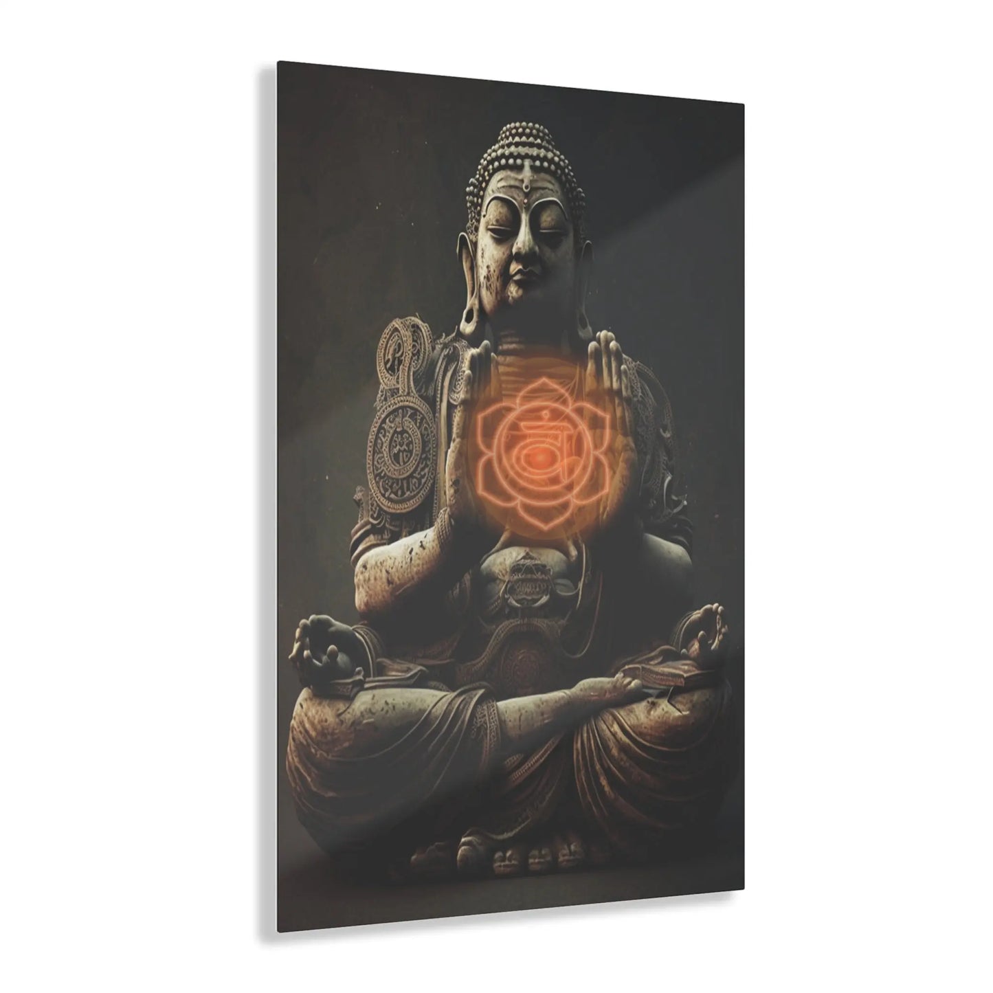 Sacral Chakra Buddha Acrylic Art Printify