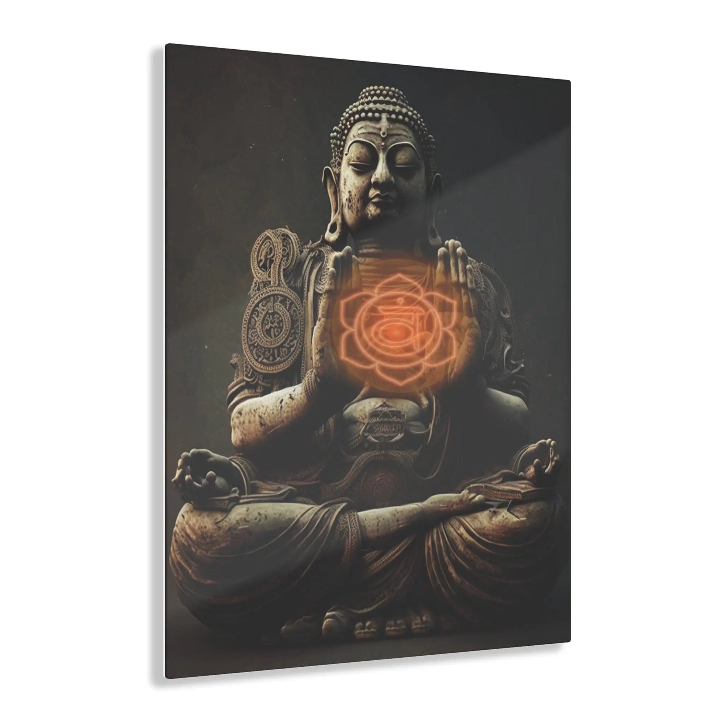 Sacral Chakra Buddha Acrylic Art Printify