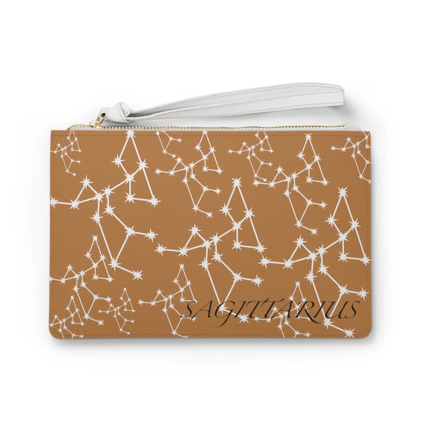 Sagittarius Vegan Leather Clutch Purse Printify