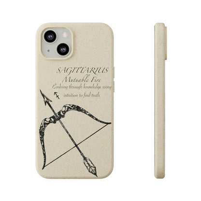 Sagittarius Zodiac Biodegradable Phone Case Printify