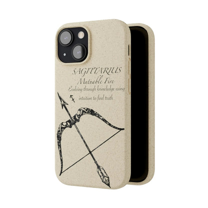 Sagittarius Zodiac Biodegradable Phone Case Printify