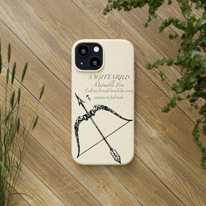 Sagittarius Zodiac Biodegradable Phone Case Printify