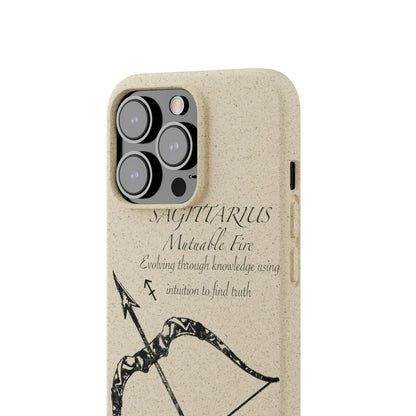 Sagittarius Zodiac Biodegradable Phone Case Printify