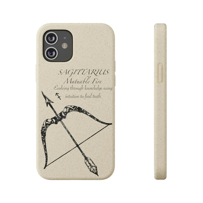 Sagittarius Zodiac Biodegradable Phone Case Printify