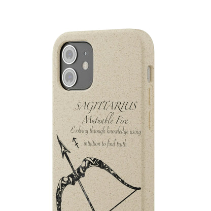 Sagittarius Zodiac Biodegradable Phone Case Printify