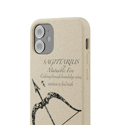 Sagittarius Zodiac Biodegradable Phone Case Printify