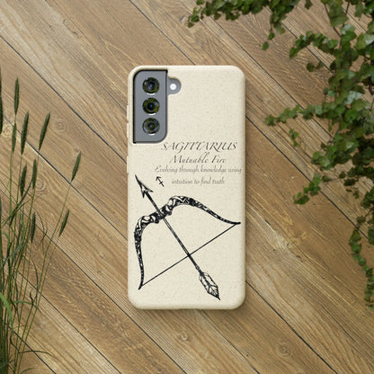 Sagittarius Zodiac Biodegradable Phone Case Printify