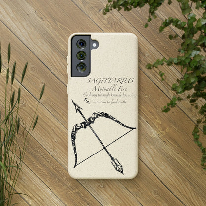 Sagittarius Zodiac Biodegradable Phone Case Printify