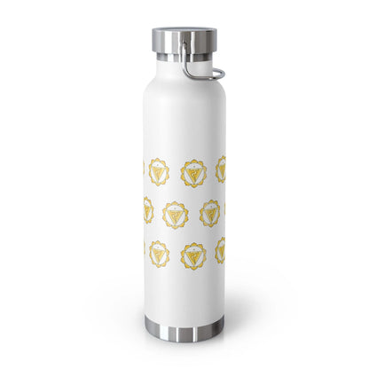 Solar Plexus Chakra Copper Vacuum Insulated Bottle, 22oz Printify