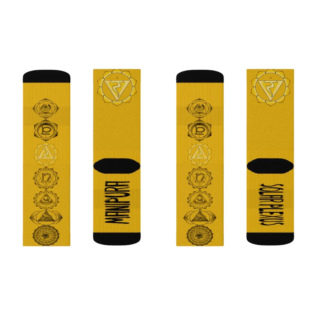 Solar Plexus Chakra Socks Printify