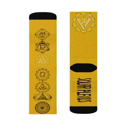 Solar Plexus Chakra Socks Printify