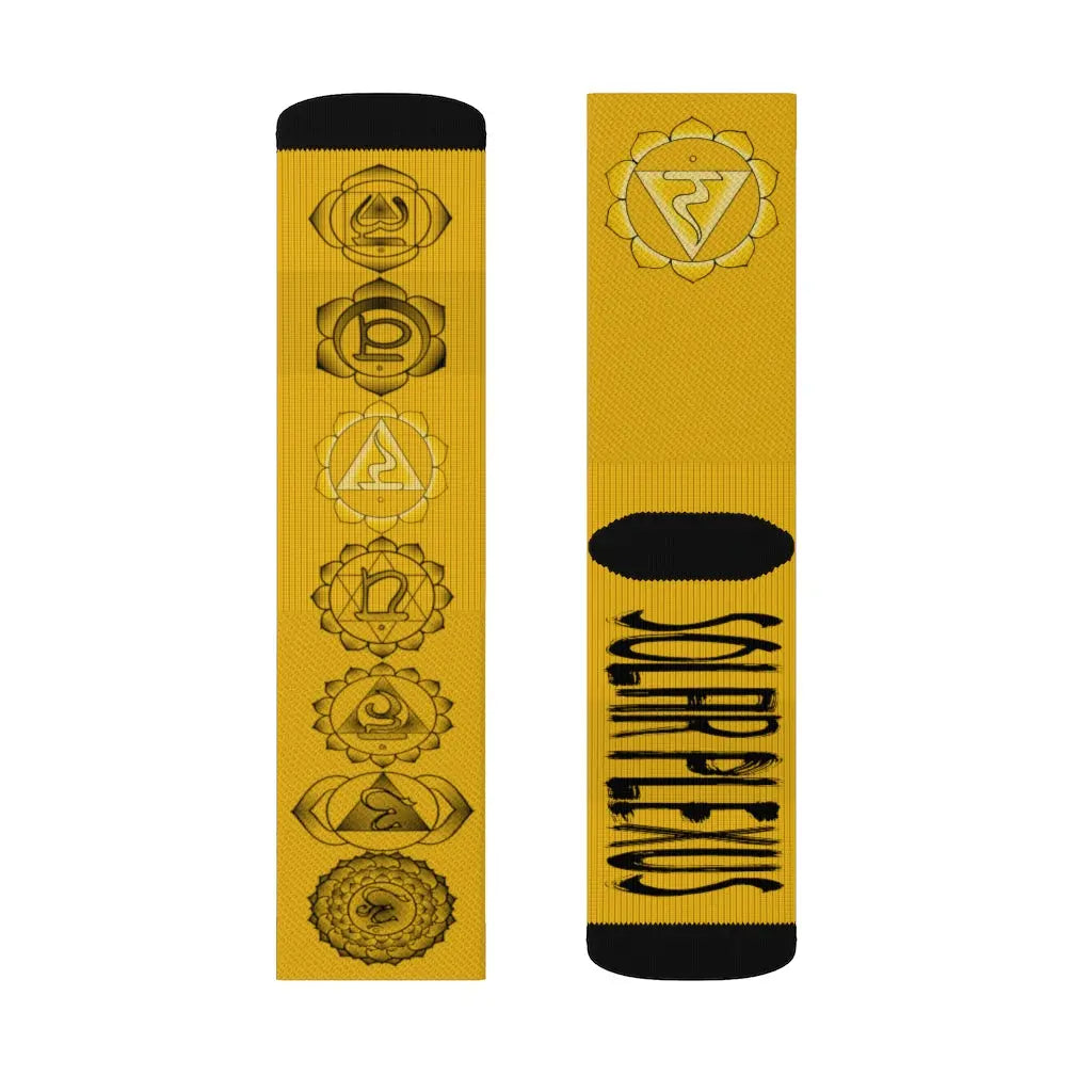 Solar Plexus Chakra Socks Printify