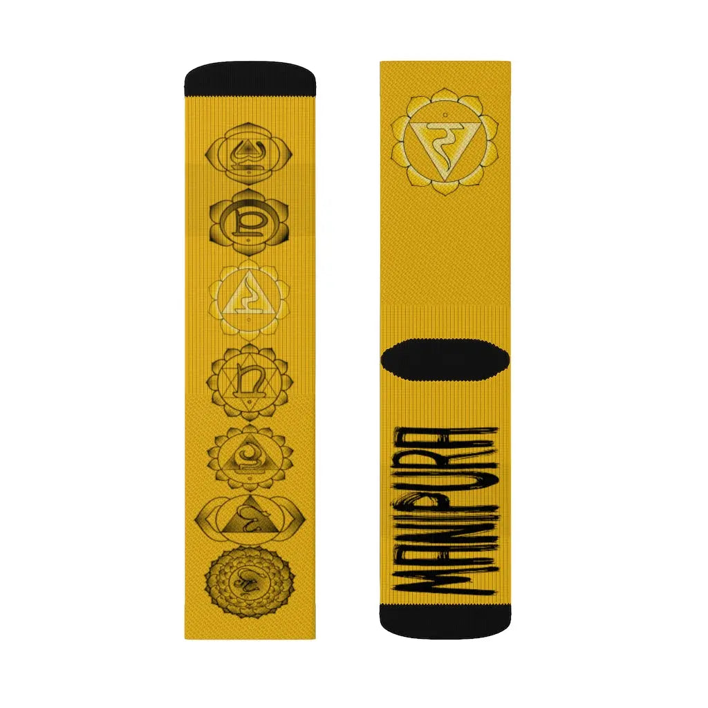 Solar Plexus Chakra Socks Printify