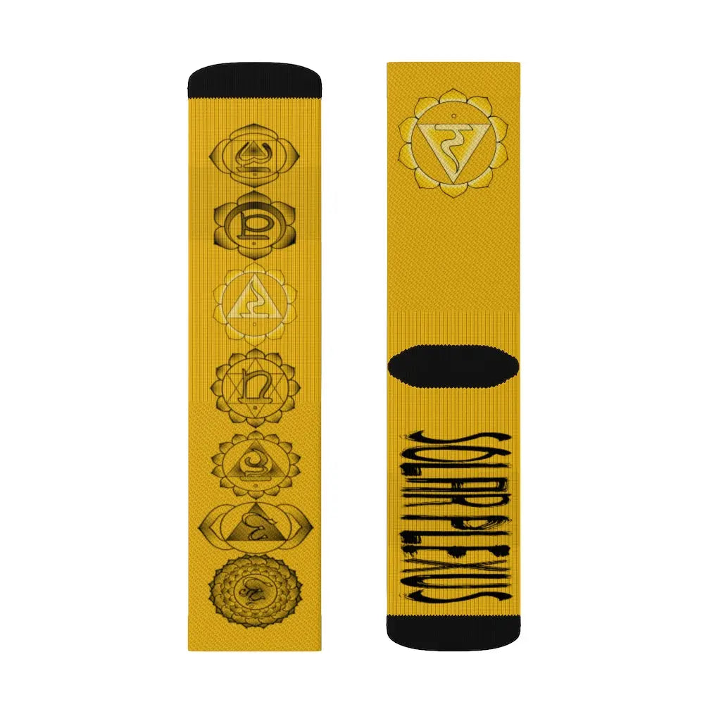 Solar Plexus Chakra Socks Printify