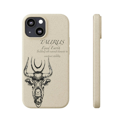 Taurus Zodiac Biodegradable Phone Case Printify