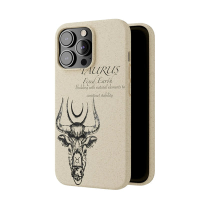 Taurus Zodiac Biodegradable Phone Case Printify