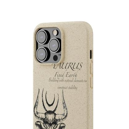 Taurus Zodiac Biodegradable Phone Case Printify