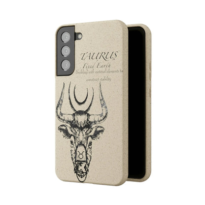 Taurus Zodiac Biodegradable Phone Case Printify