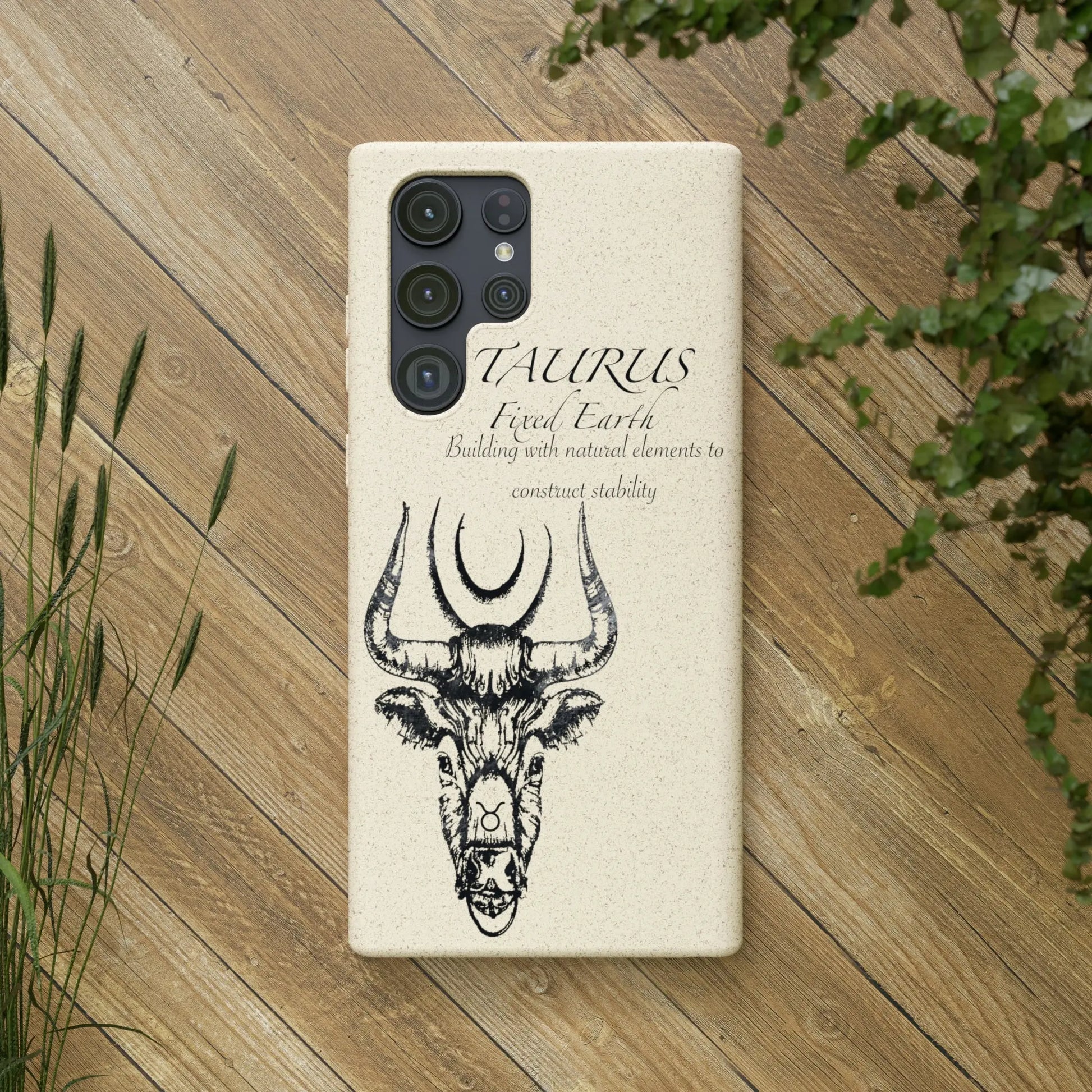 Taurus Zodiac Biodegradable Phone Case Printify