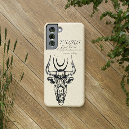 Taurus Zodiac Biodegradable Phone Case Printify