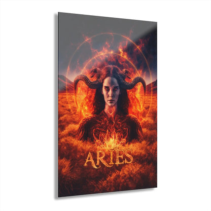 The Aries Fire Acrylic Art Printify