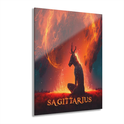 The Sagittarius Starfire Meditation Acrylic Art Printify