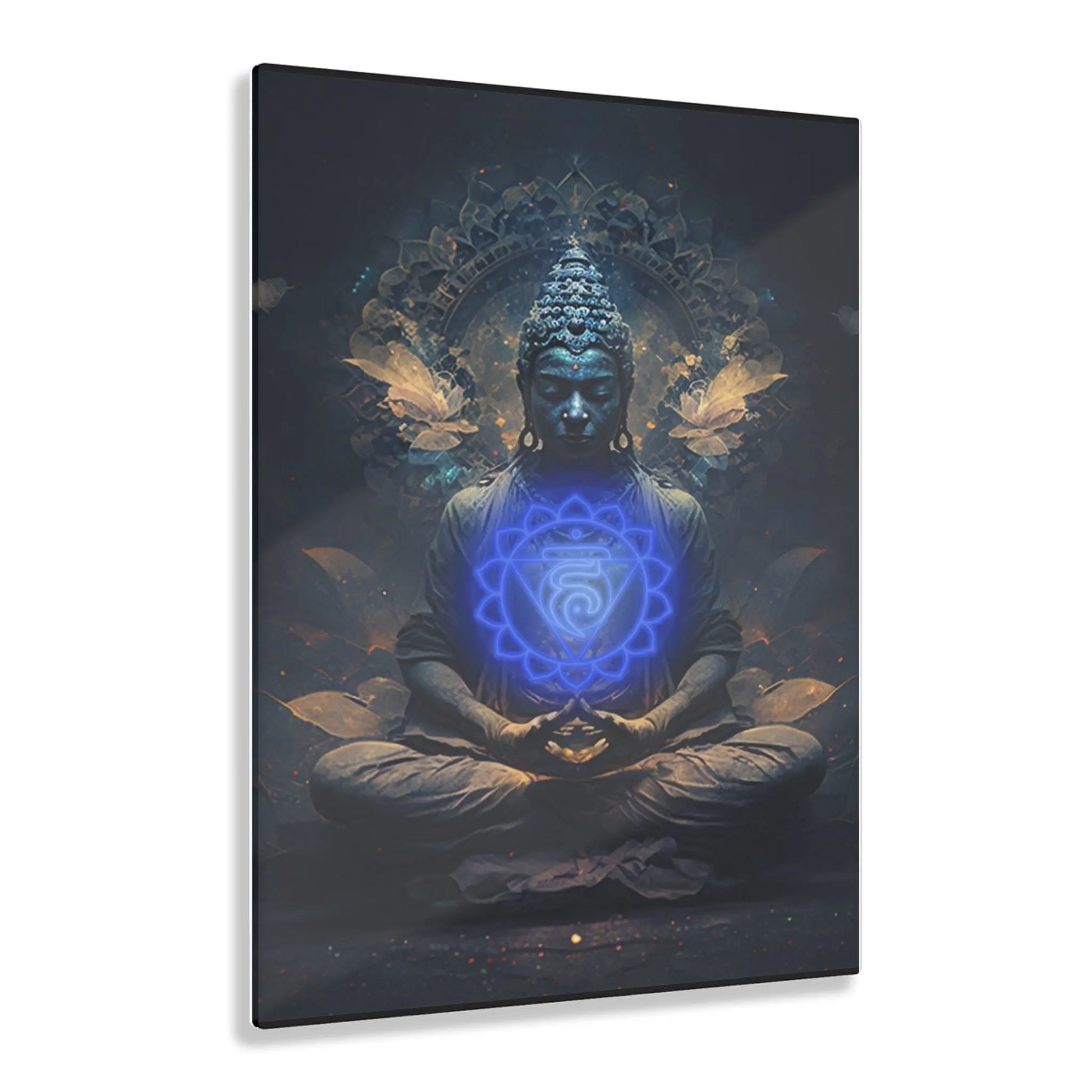 Throat Chakra Buddha Acrylic Art Printify