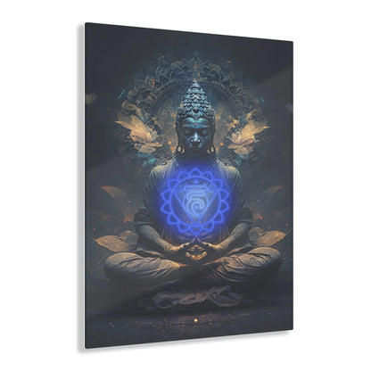 Throat Chakra Buddha Acrylic Art Printify