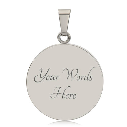 Seven Chakra Medallion Necklace – Fixed Chakra Pendant with Intention Card
