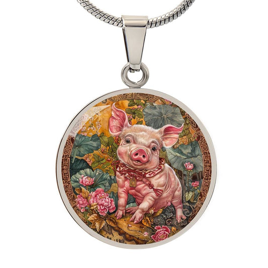 Pig Chinese Zodiac Necklace ShineOn Fulfillment