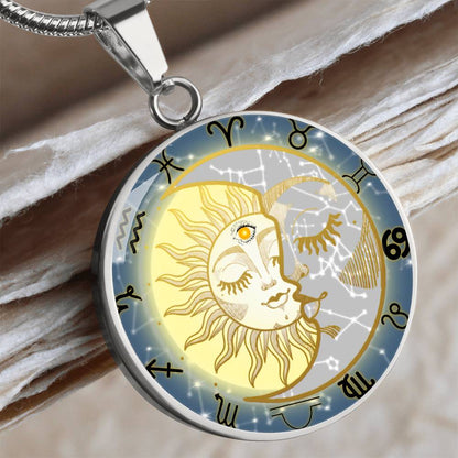 Celestial Zodiac Pendant Necklace