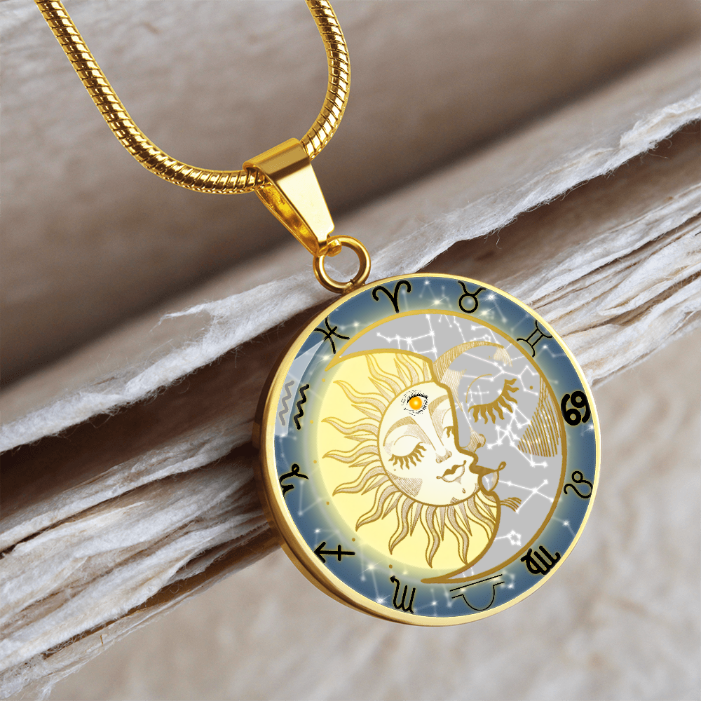 Celestial Zodiac Pendant Necklace