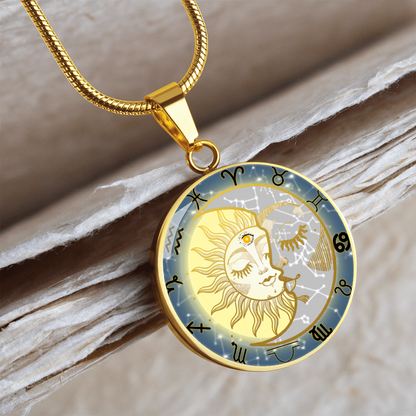 Celestial Zodiac Pendant Necklace