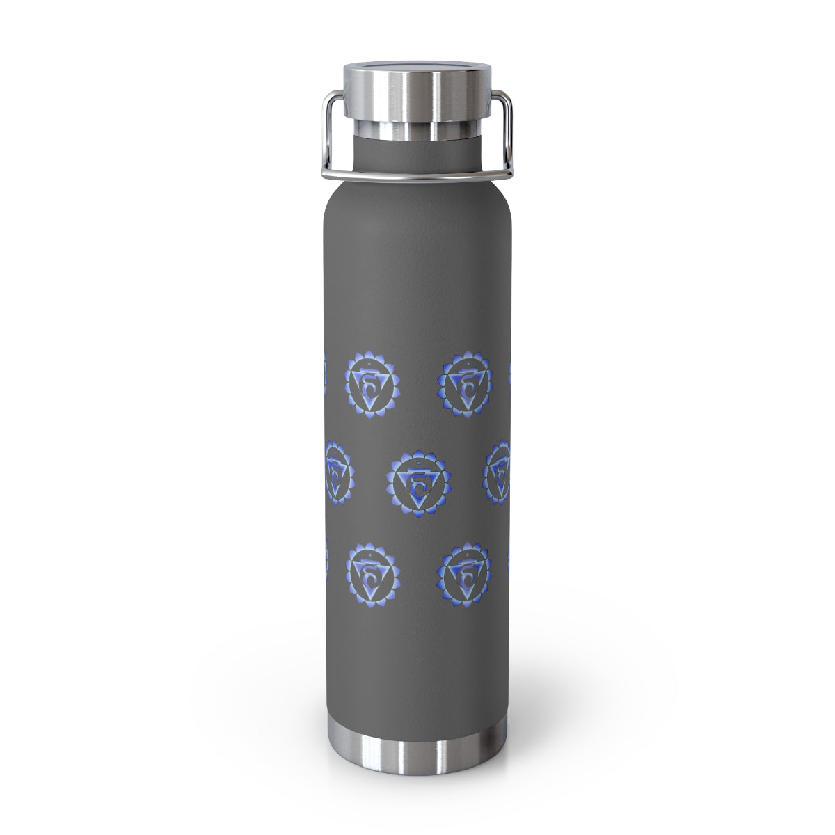 Throat Chakra Copper Vacuum Insulated Bottle, 22oz
